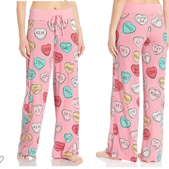 Jordann Jammies Other - Jordann Jammies Conversation Heart Pajama Bottoms